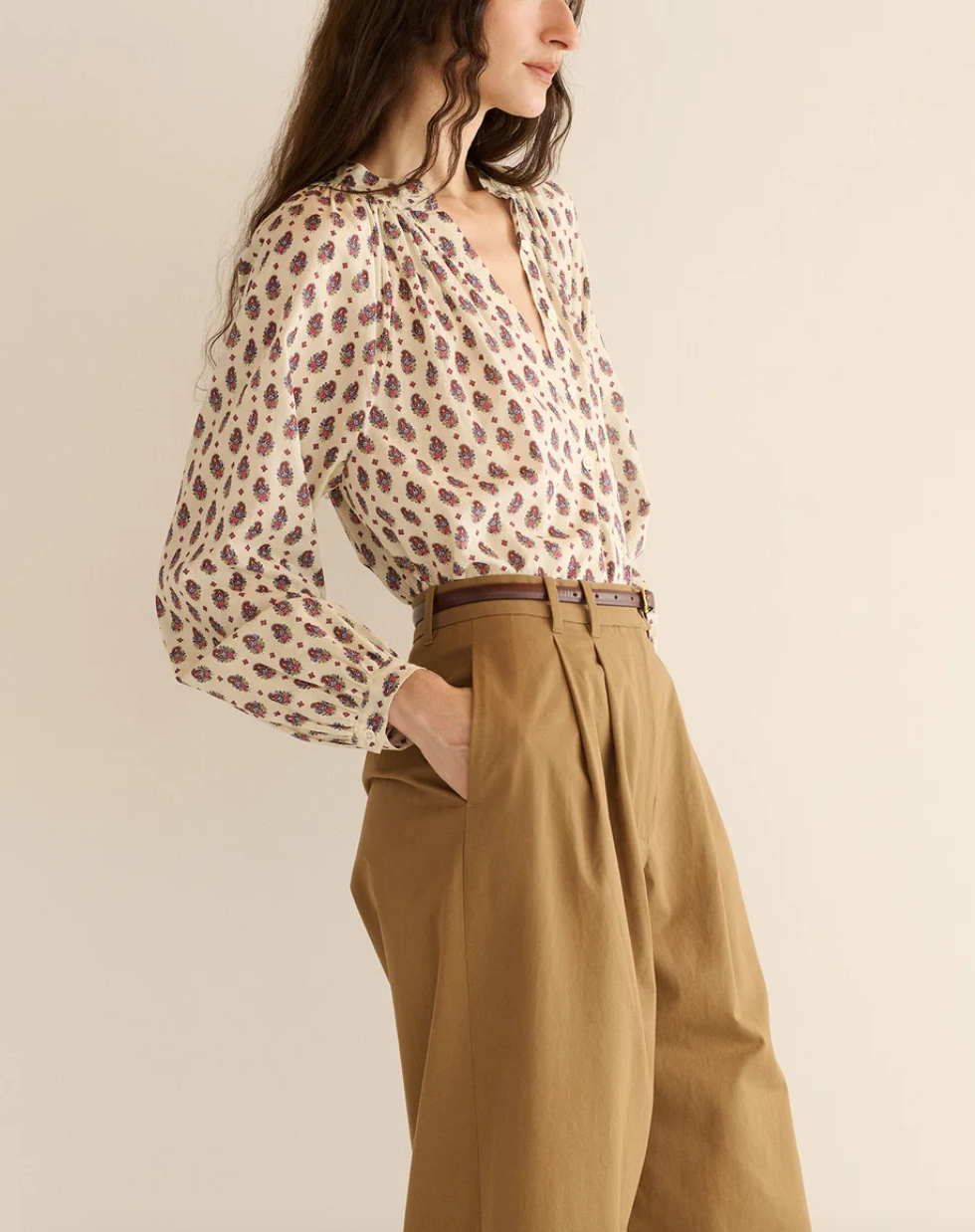 julienne top provencal paisley