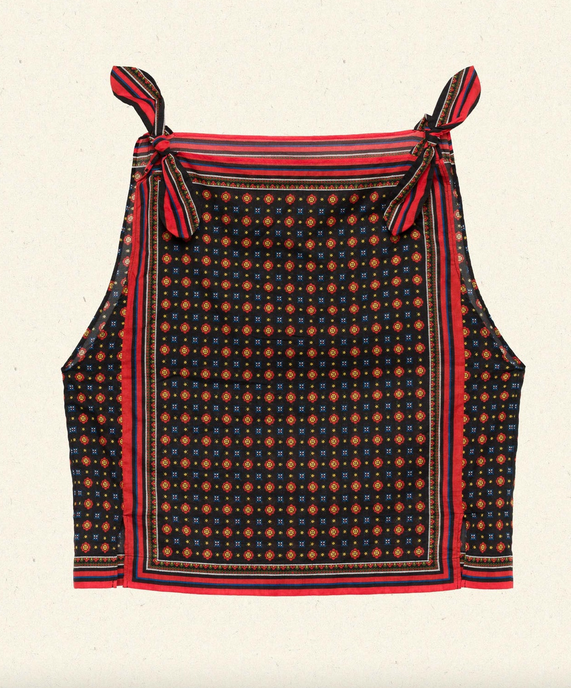 amalia top noir montmartre foulard