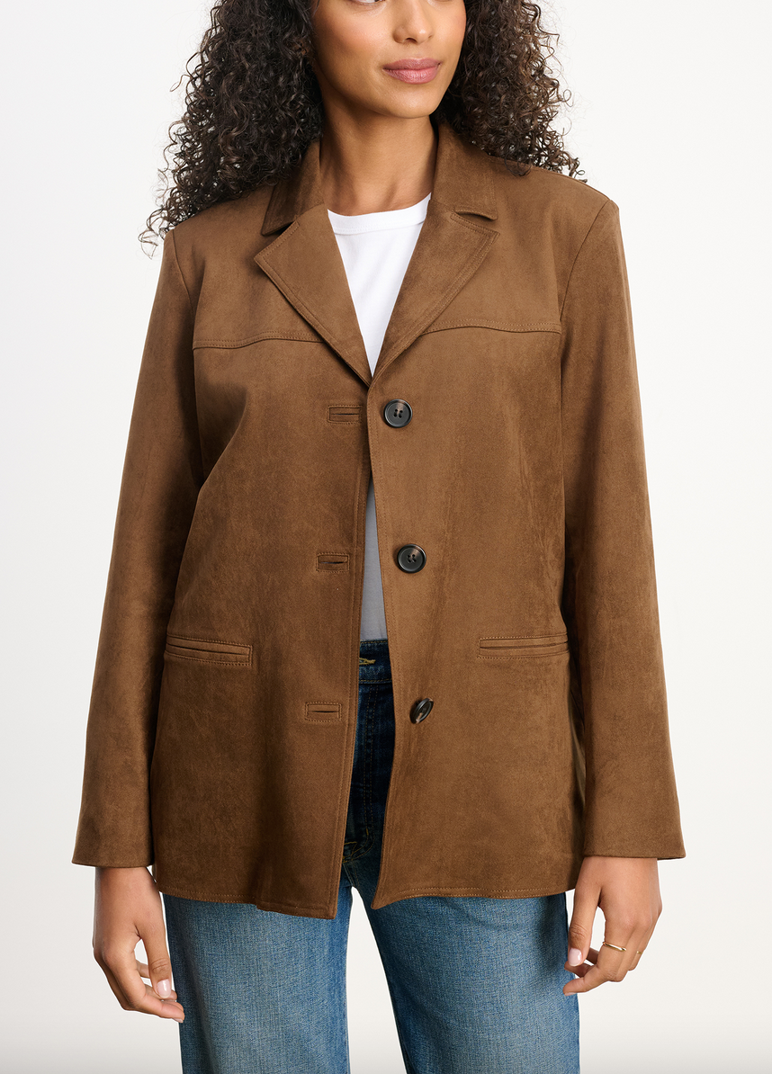 salie jacket in brown