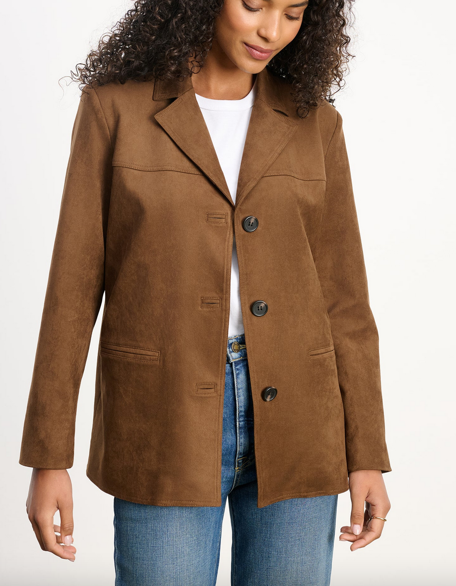 salie jacket in brown