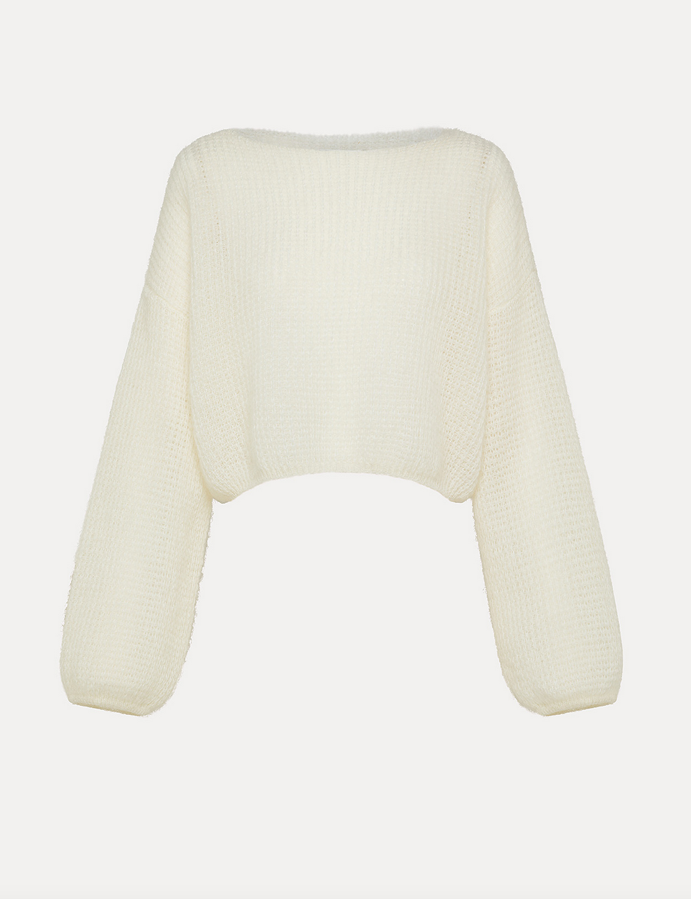waffle mohair sweater neve white