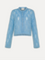 brushed mohair lace cardigan ciel sky blue