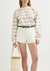 hugo jumper beige ivory stripe