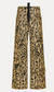 cargo trousers in cotton velvet with moire print honey