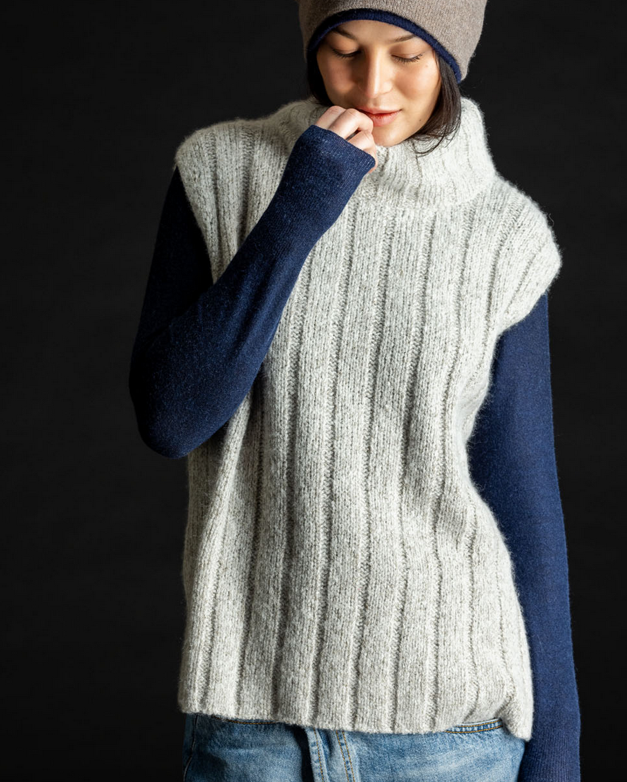Dreamy mock vest dreamy cashmere hazel