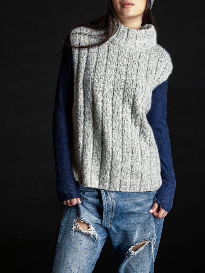 Dreamy mock vest dreamy cashmere hazel