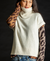 mock pullover cashmere vest natural