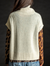 mock pullover cashmere vest natural