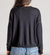 long sleeve relaxed crewneck sweater worsted cashmere black