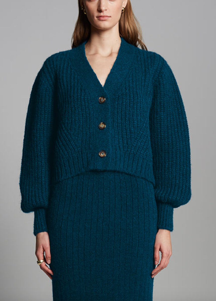 Sara cardi regal green