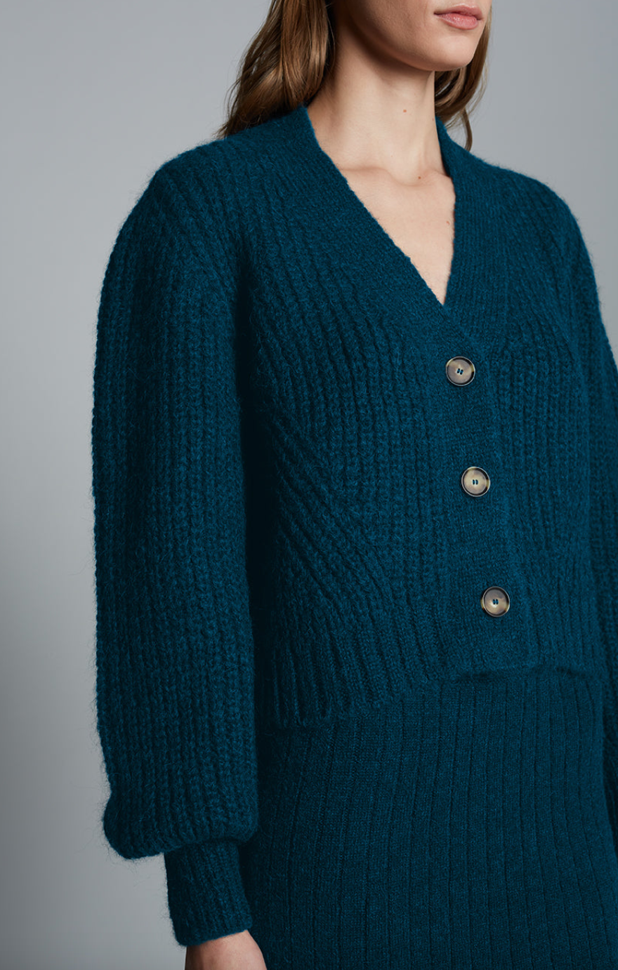 Sara cardi regal green