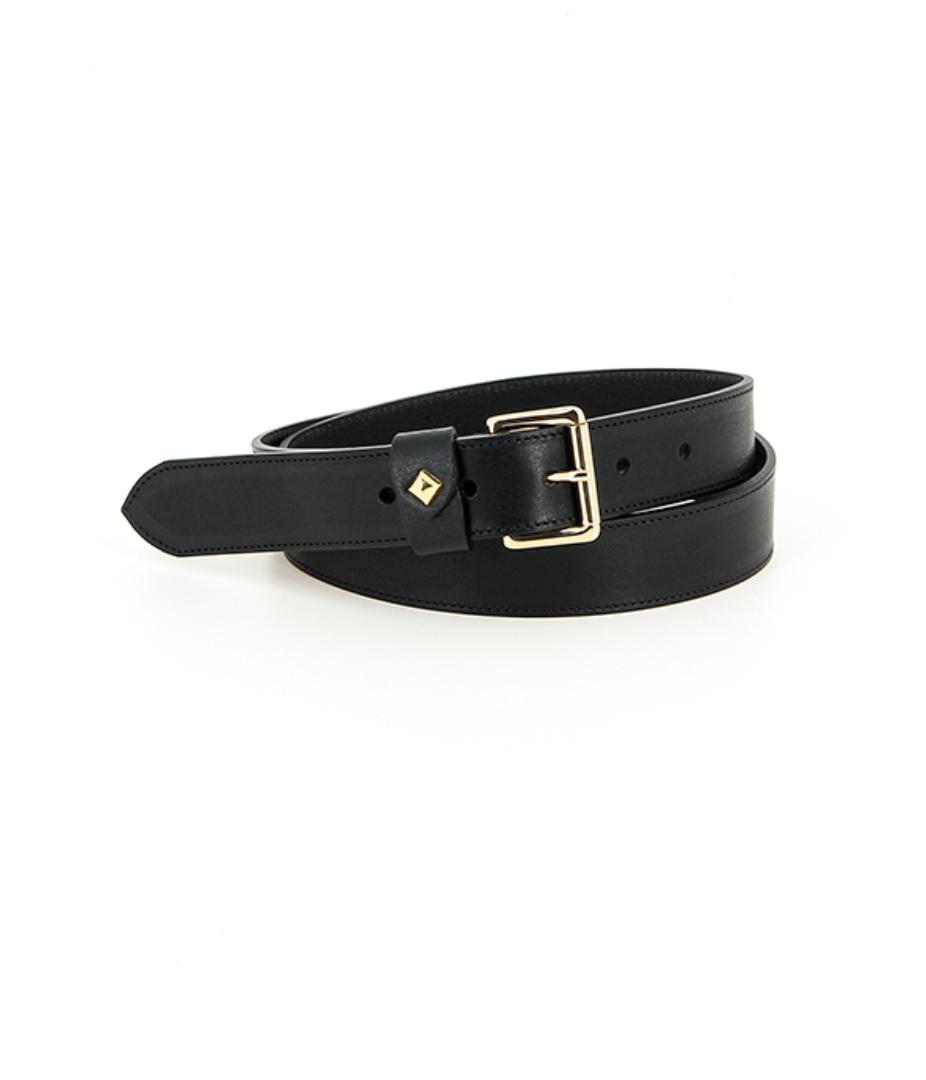 La turenne black leather belt