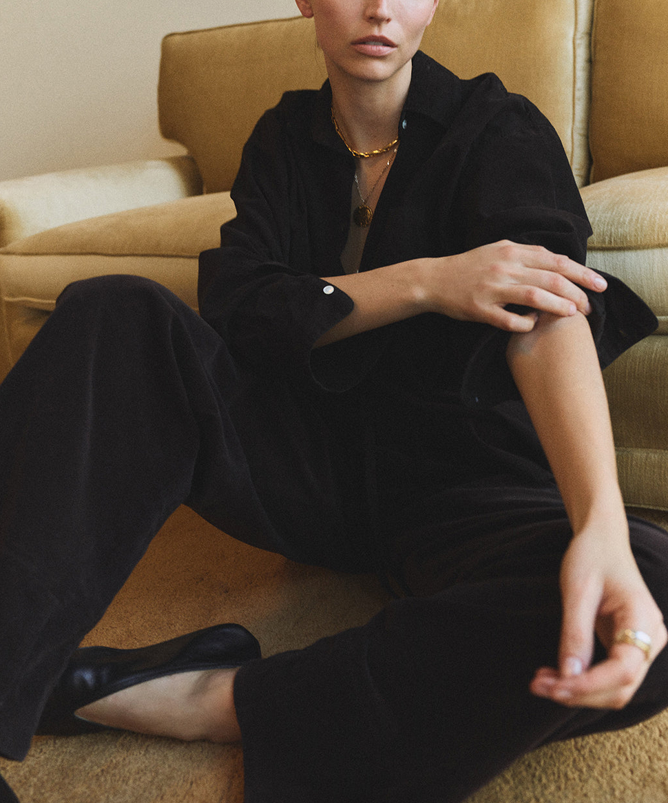 aurora pull on baby corduroy in barrister