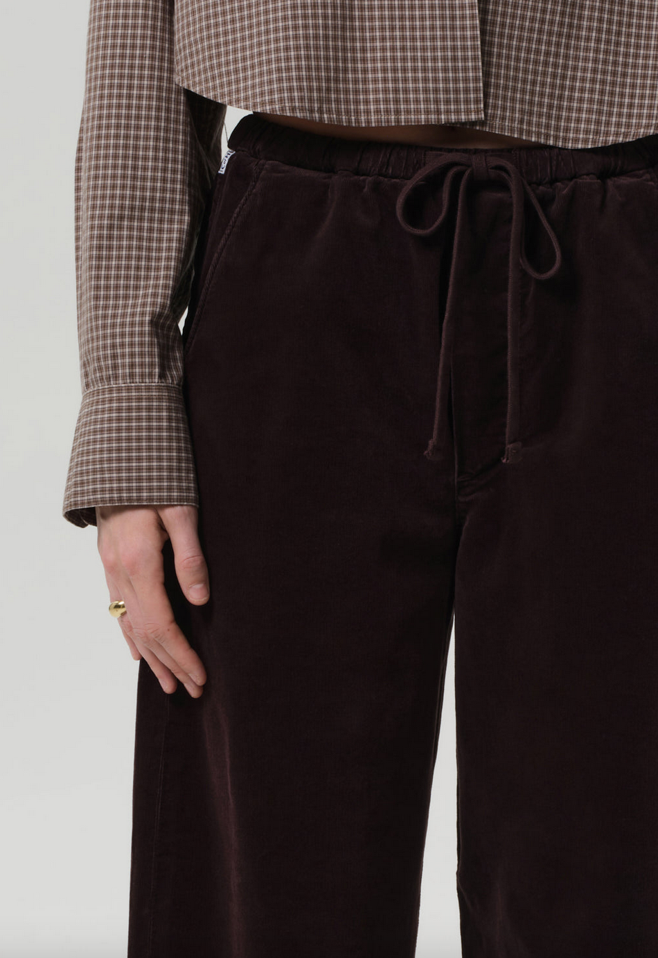 aurora pull on baby corduroy in barrister