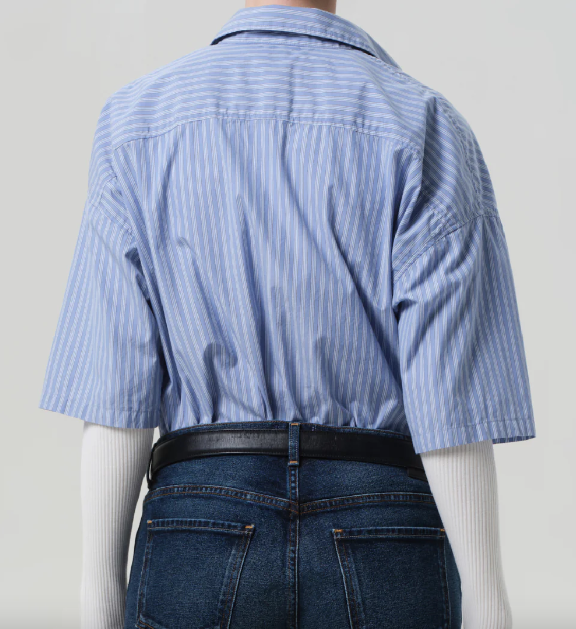 frances cape cropped button up