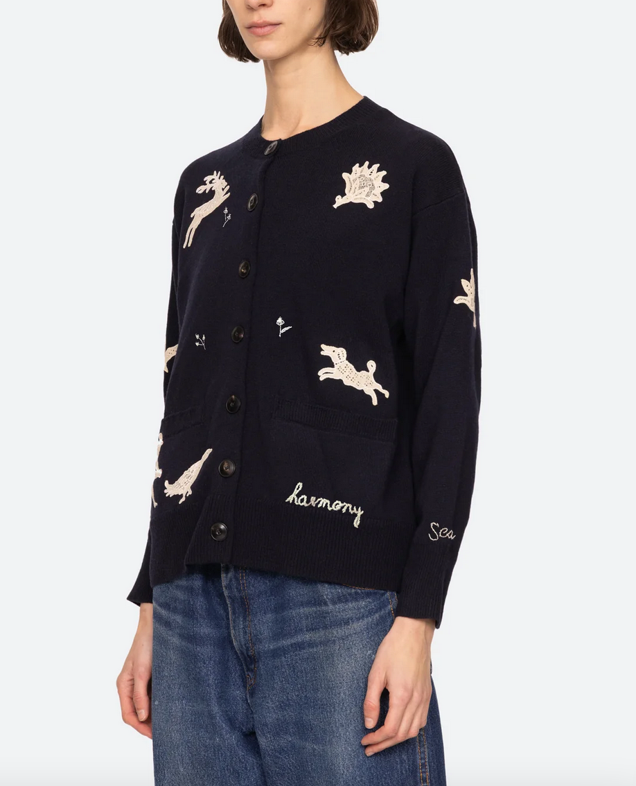 mika cardigan navy