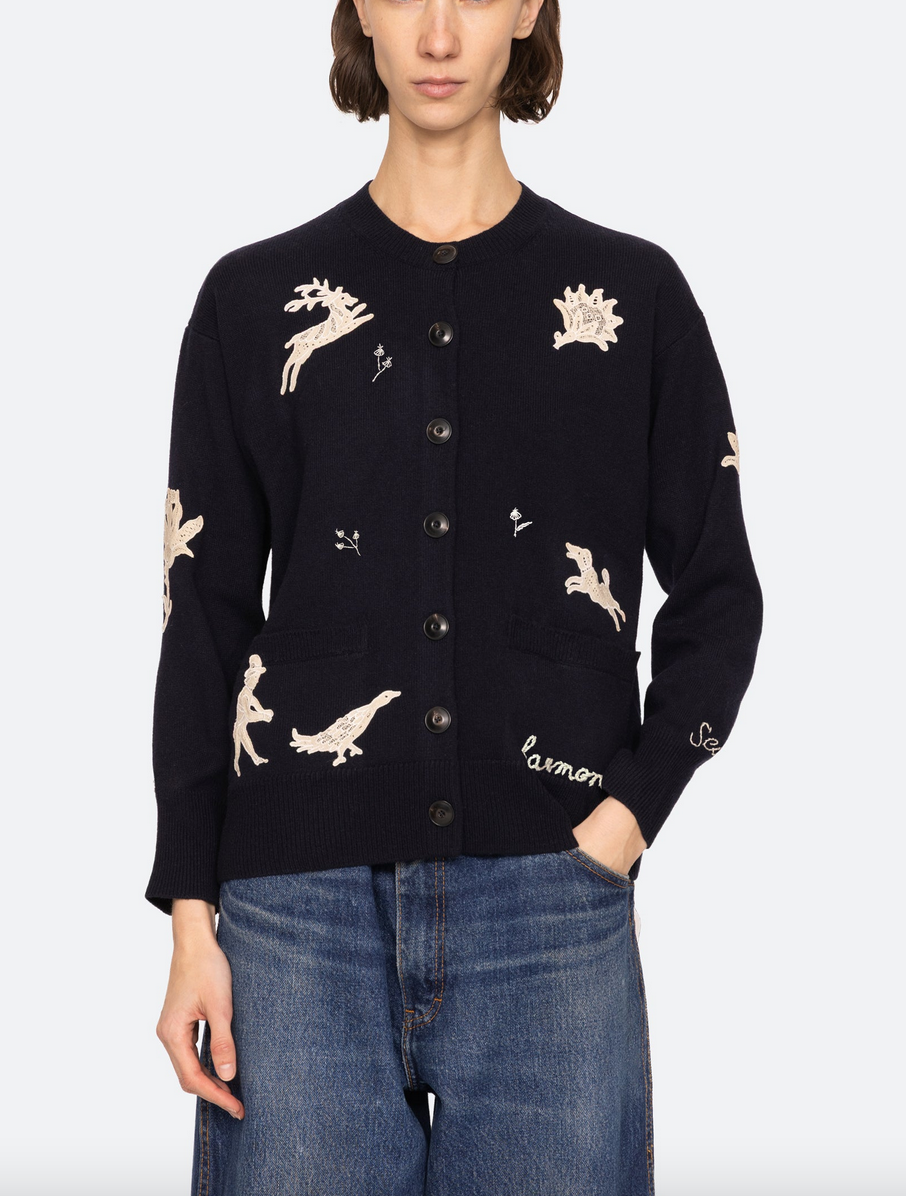 mika cardigan navy