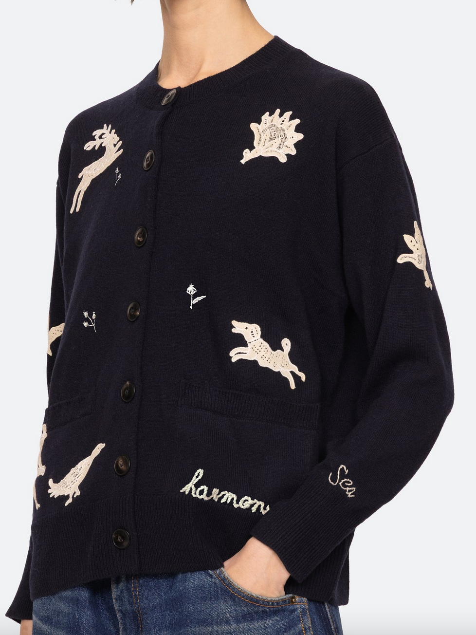mika cardigan navy