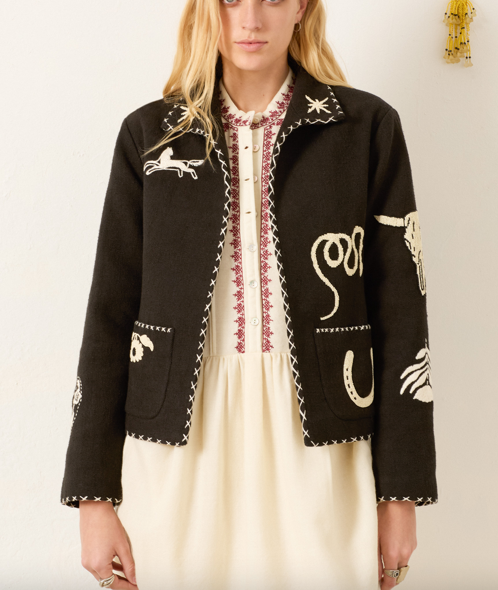 Francis noir tattoo jacket black noir