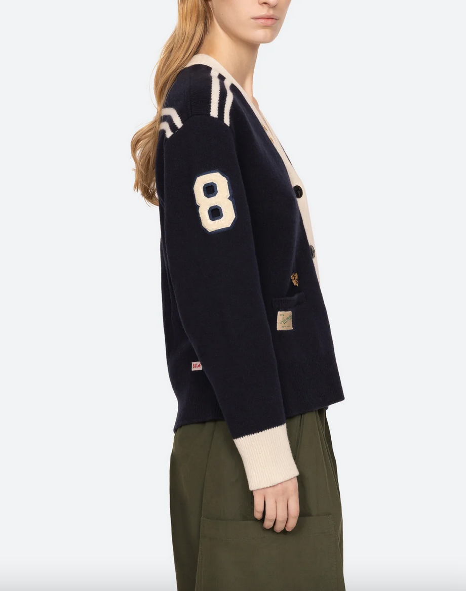 arther cardigan navy