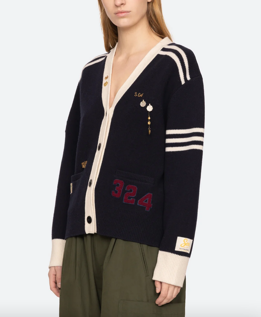 arther cardigan navy