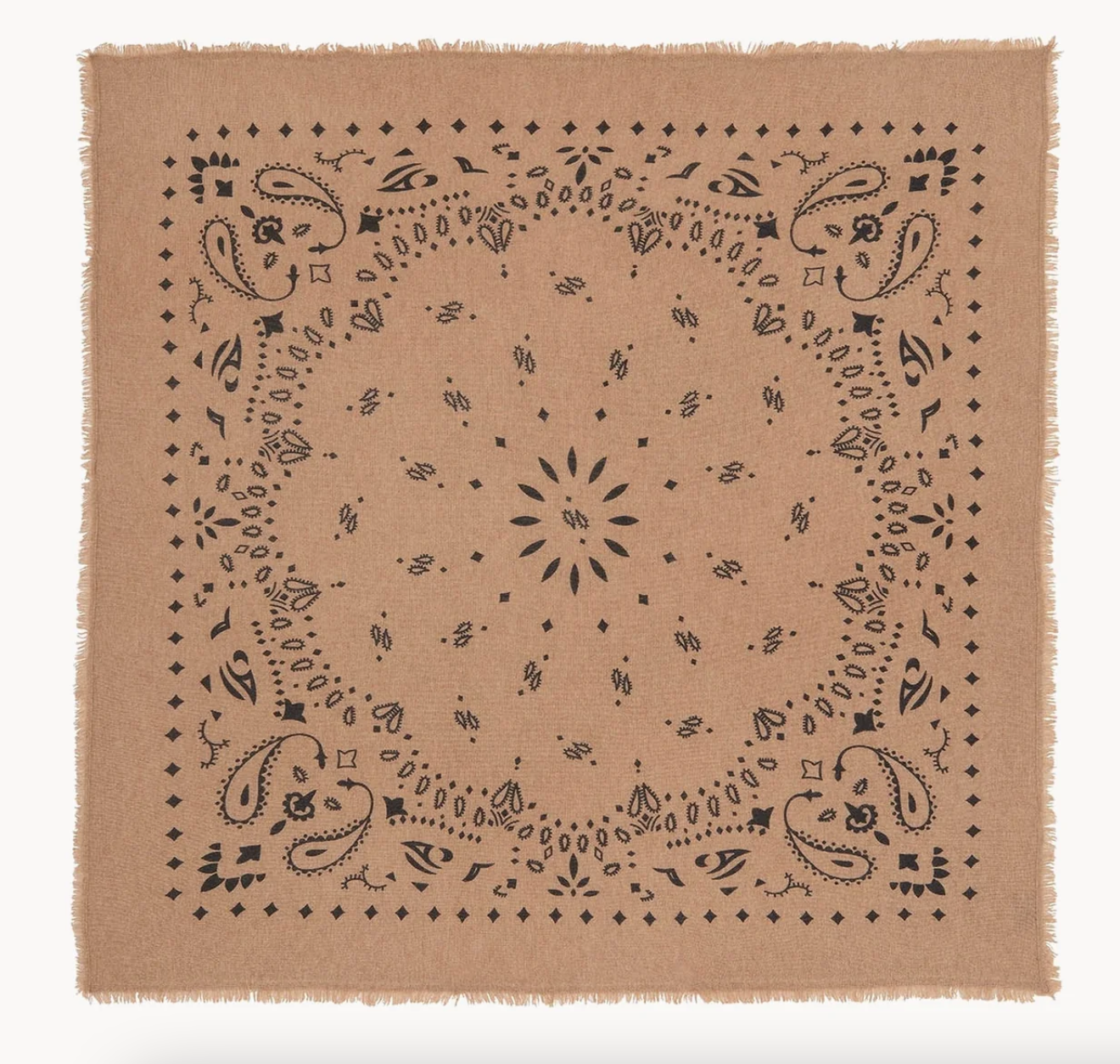 large bandana Hachiko camelo