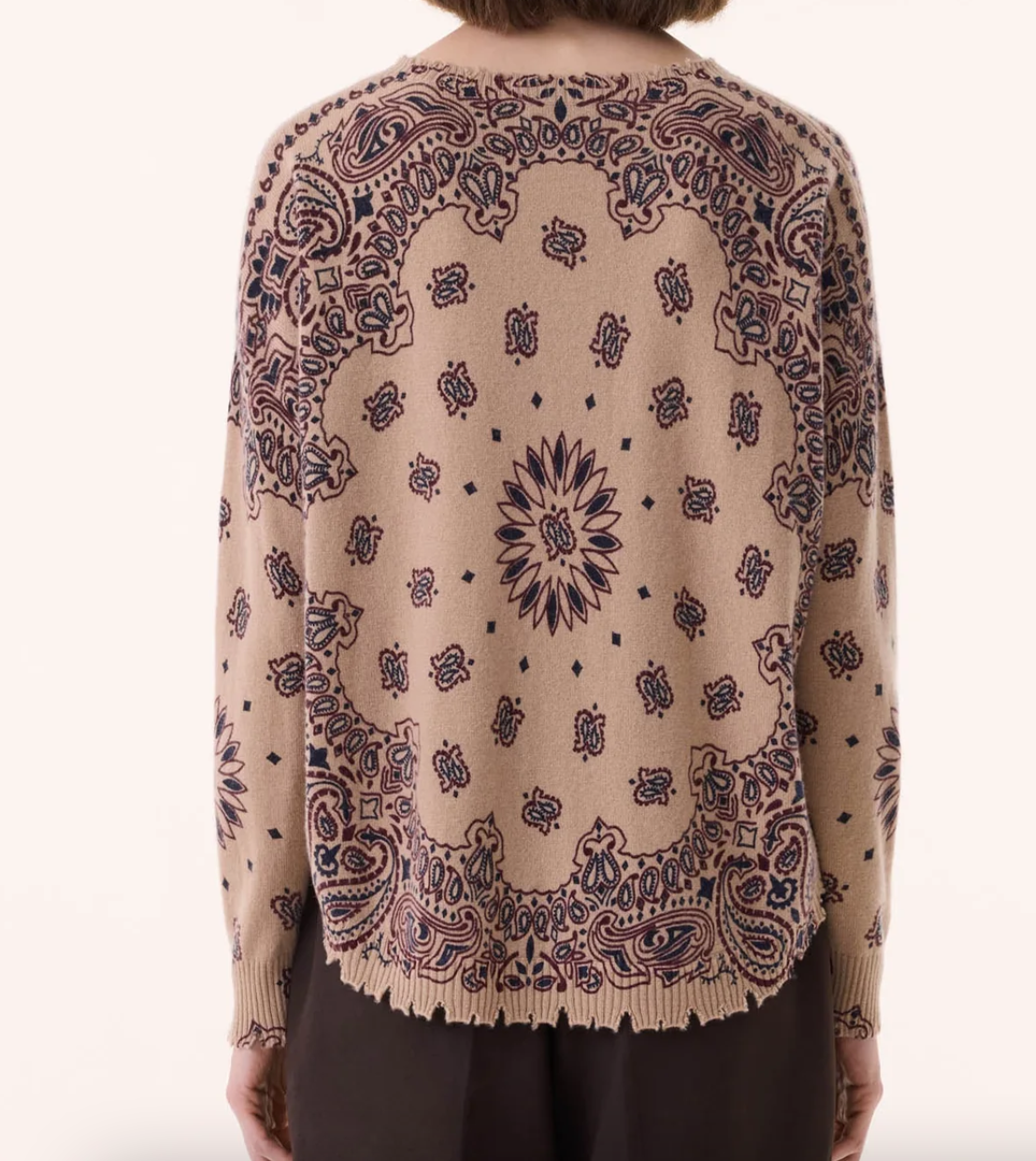 mela cashmere sweater bandana