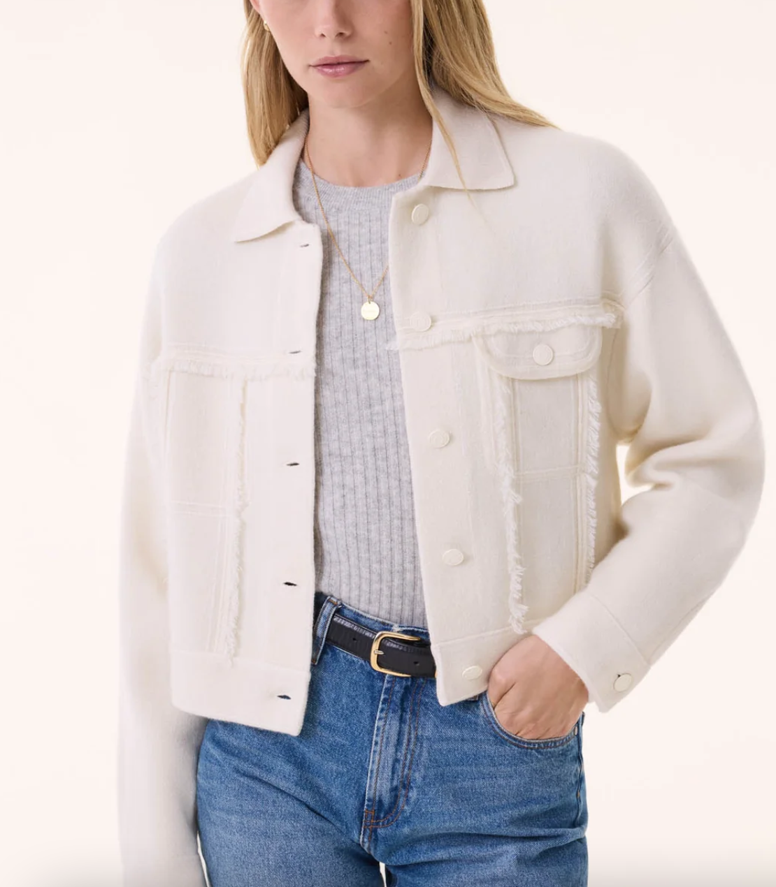 vintage white women's Jacket arya