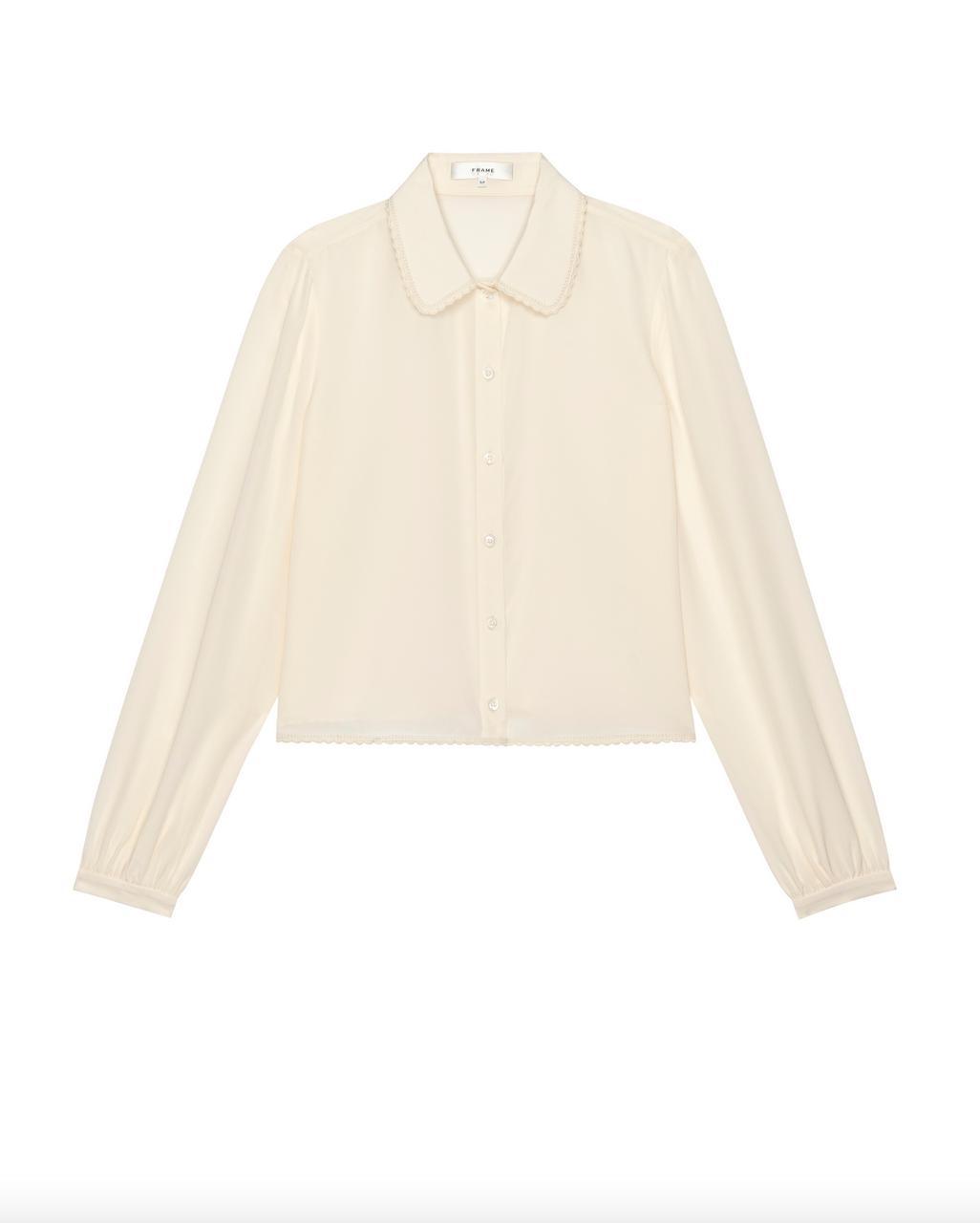 the silk prim blouse cream