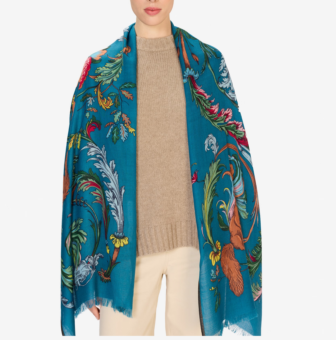scarf 55 rococo duck blue
