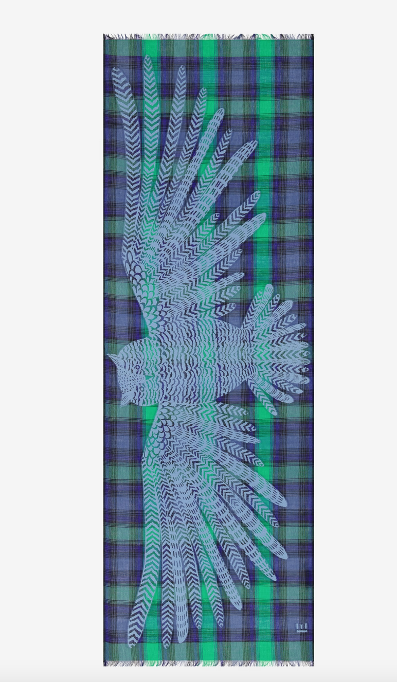 scarf 70 hedwige emerald