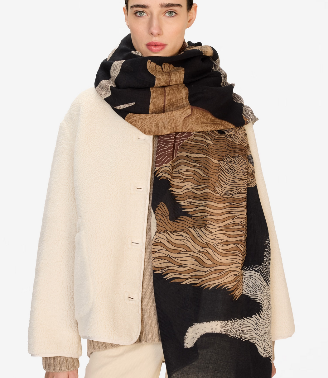 scarf 100 toutou black