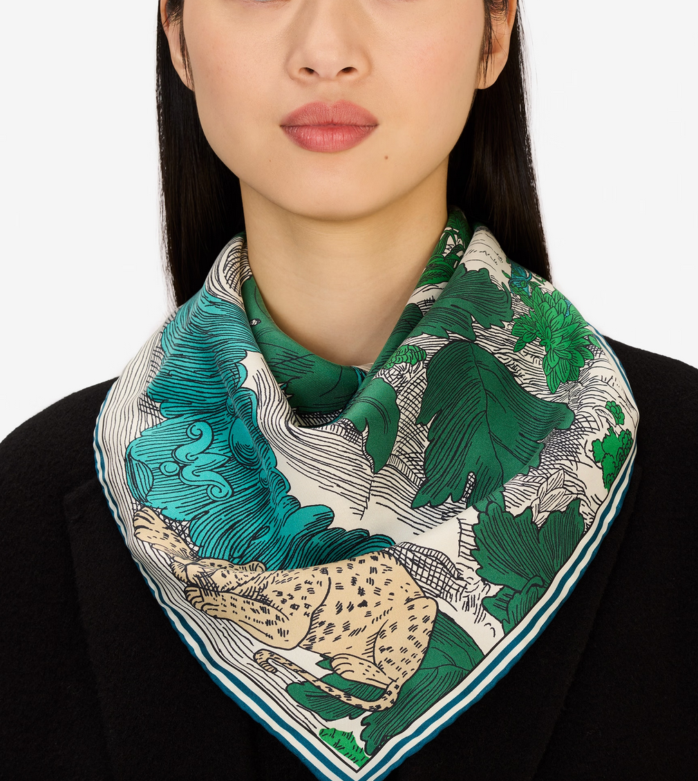 square scarf 70 histoire green
