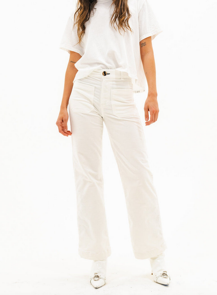 sailor pant corduroy eggshell