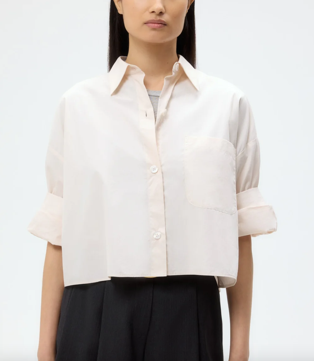 next ex shirt in superfine cotton pink tint