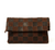 Carryall clutch with tabs black/ chocolate oversized checker