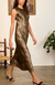 Lukka dress leopard print silk charmeuse