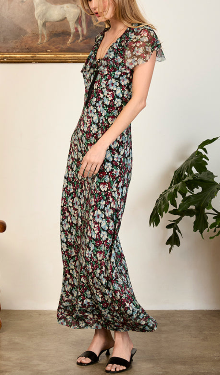 heidi dress peonia print
