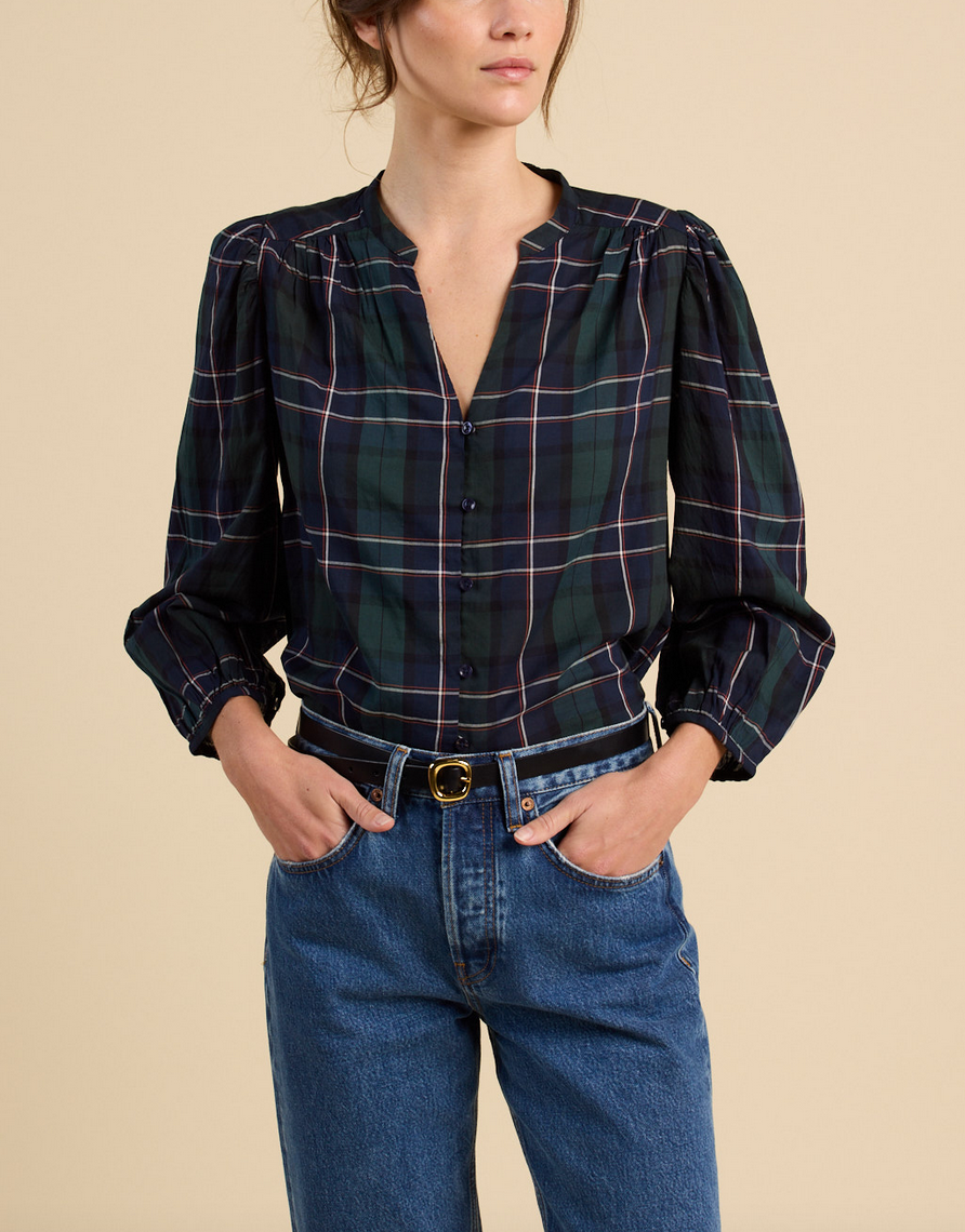 maisey blouse windsor plaid