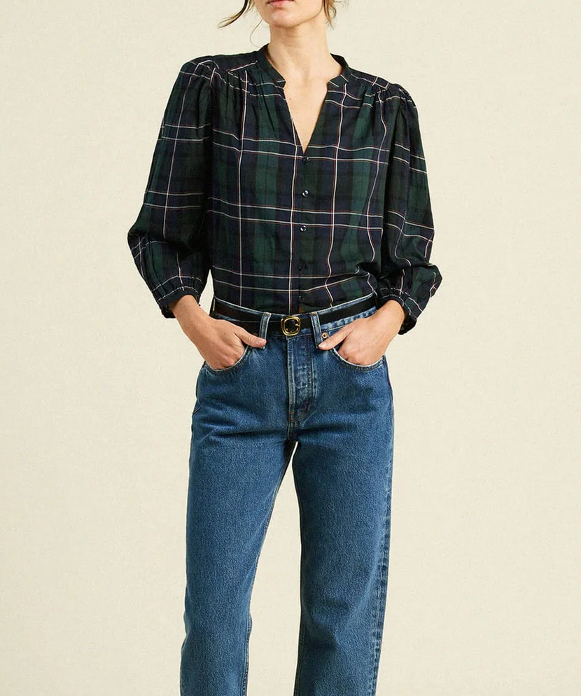 maisey blouse windsor plaid