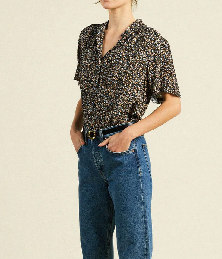 Millie blouse nightshadow ditsy