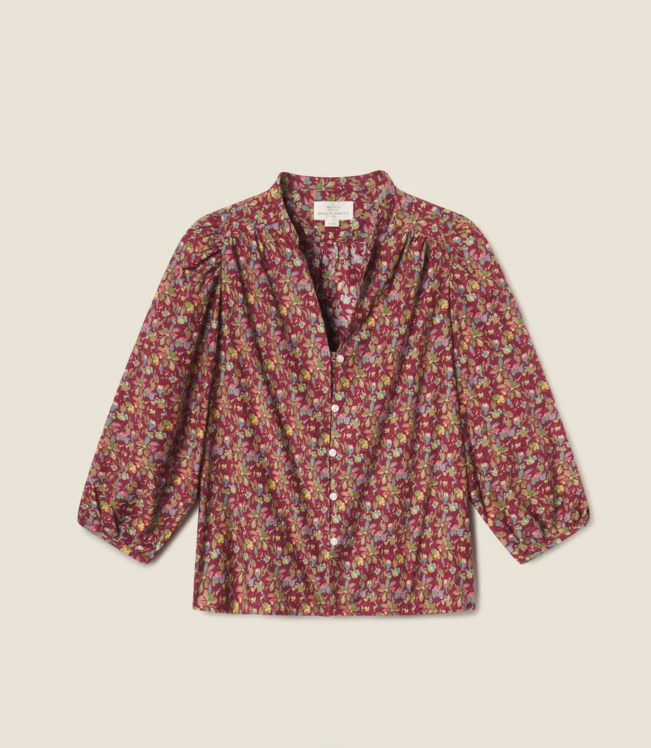 maisey blouse brandied pear