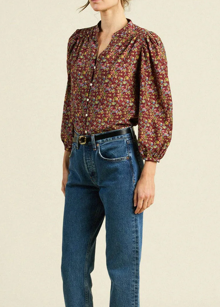 maisey blouse brandied pear