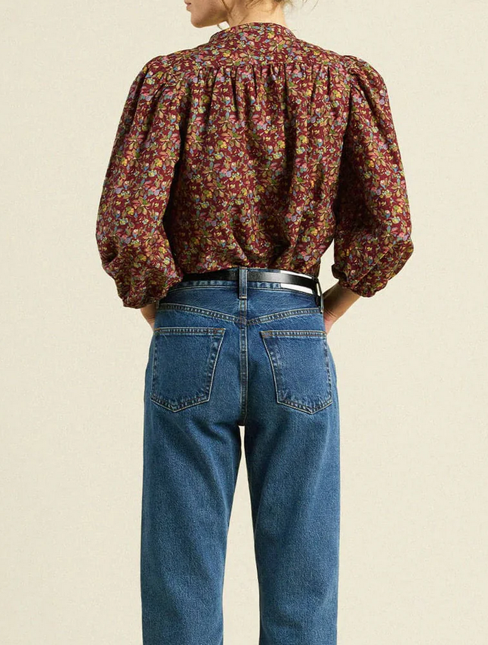maisey blouse brandied pear