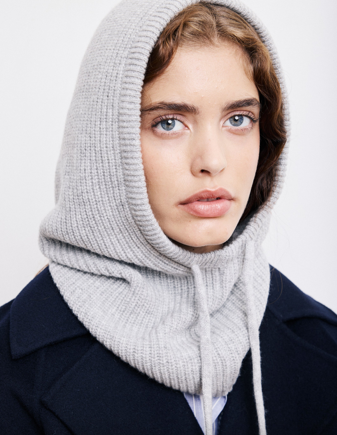 Mellon beanie heather grey cashmere
