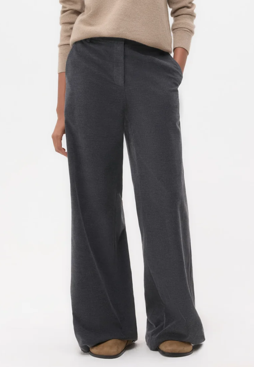 charcoal heather grey Dylan pant in corduroy