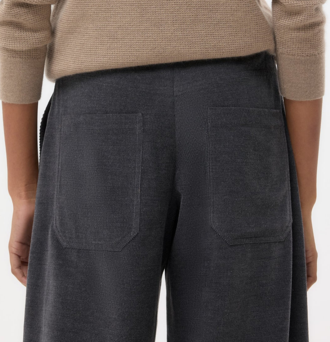 charcoal heather grey Dylan pant in corduroy
