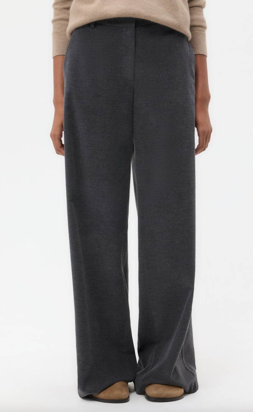 charcoal heather grey Dylan pant in corduroy