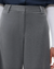 Medium heather grey Downing pant in stretch wool