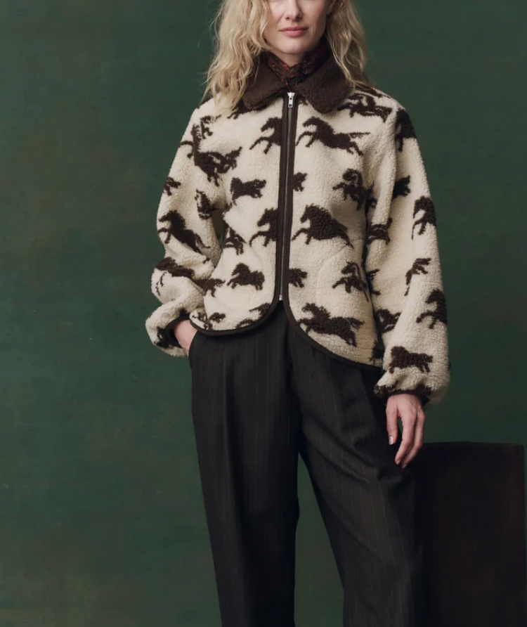 the pasture jacket cream with hickery